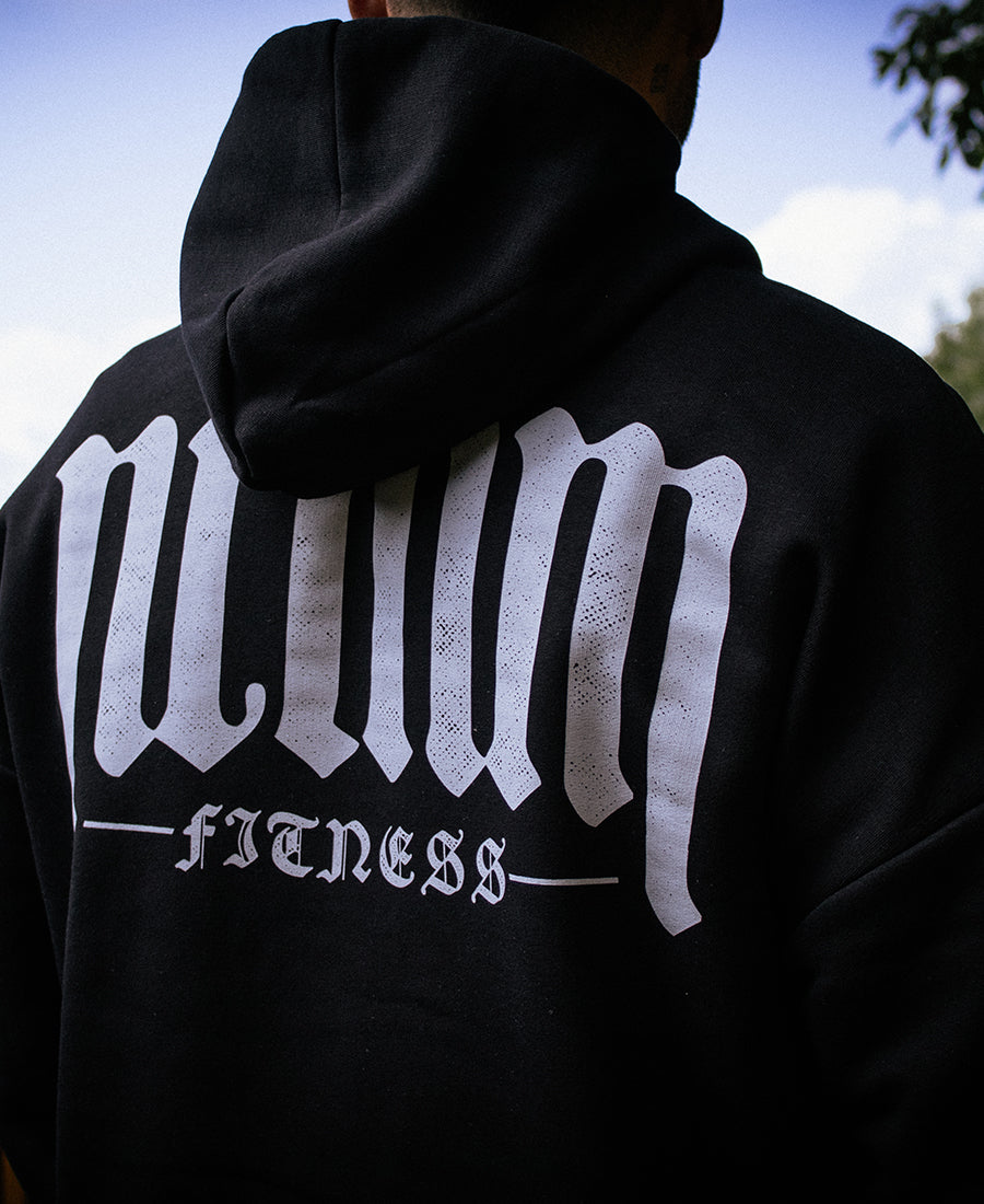 ZIP UP OVERSIZED HOODIE OLD ENGLISH