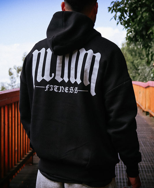 ZIP UP OVERSIZED HOODIE OLD ENGLISH