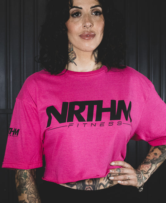 CROP TOP OVERSIZED HIBISCUS
