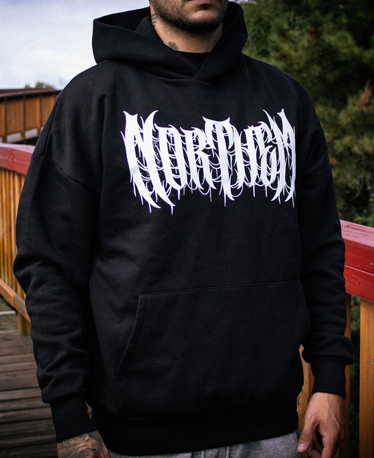 OVERSIZED HOODIE METAL LOGO