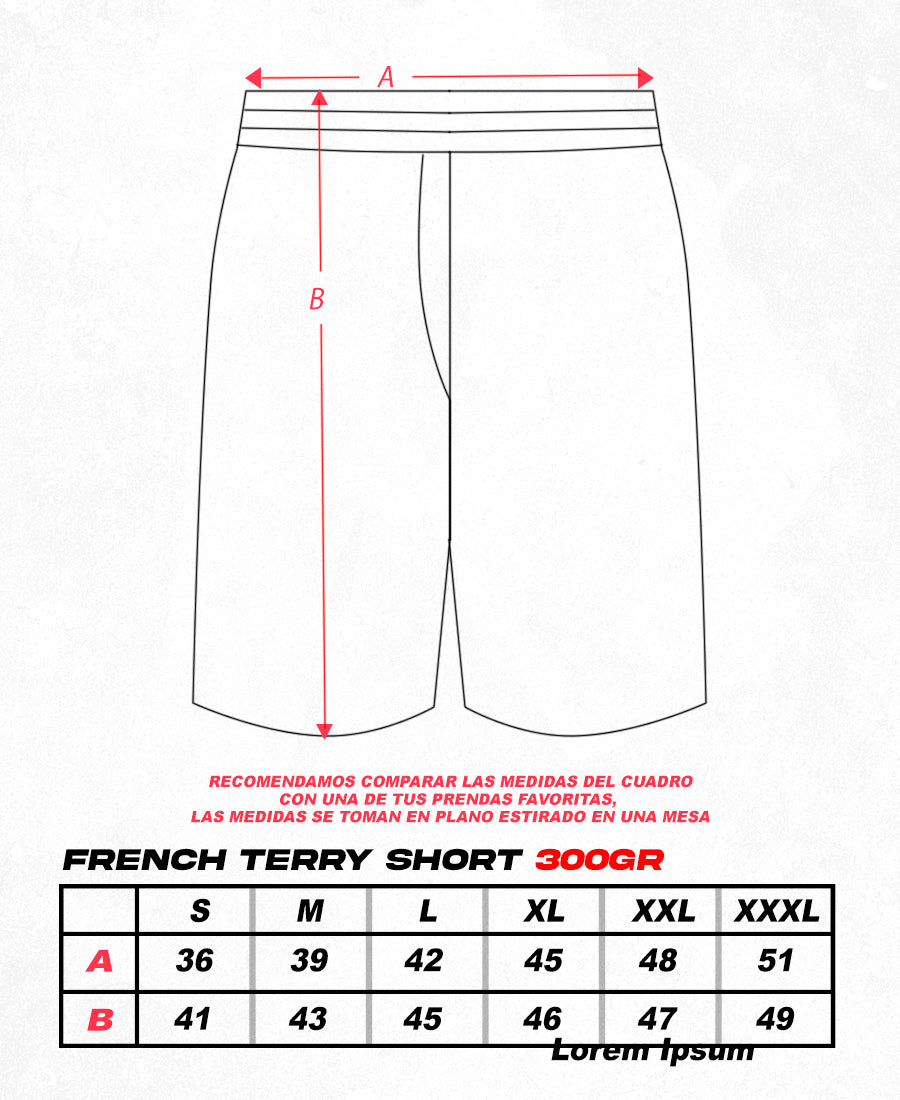 SHORT CONJUNTO FRENCH TERRY NEGRO