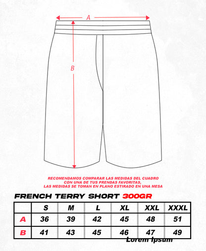 SHORT CONJUNTO FRENCH TERRY NEGRO
