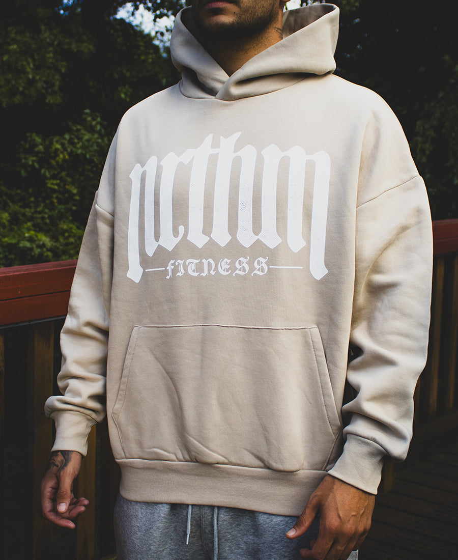 OVERSIZED HOODIE OLD ENGLISH SAND
