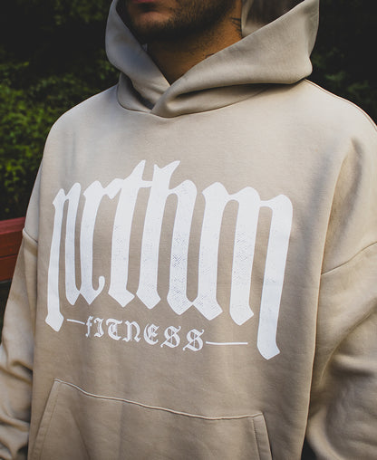 OVERSIZED HOODIE OLD ENGLISH SAND