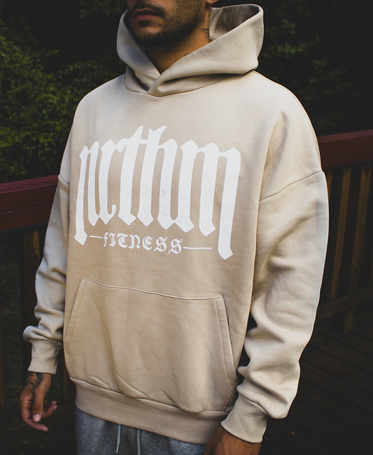 OVERSIZED HOODIE OLD ENGLISH SAND